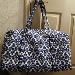 Vera Bradley large duffle cobalt tile